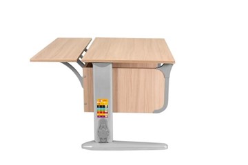 Детский стол-трансформер 6/75 (СУТ.48) + Polka_z 6/750 Ясень/серый/серый в Махачкале
