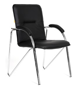 Кресло офисное CHAIRMAN 850 Экокожа Terra 118 черная в Махачкале