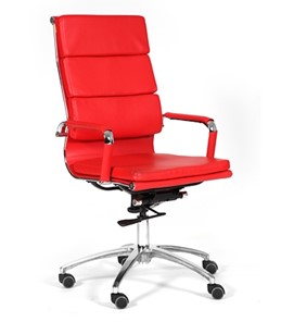 Кресло CHAIRMAN 750 экокожа красная в Махачкале