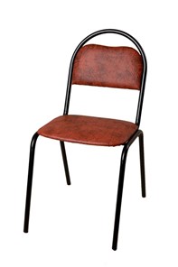 Офисный стул Стандарт СРП-033 Эмаль коричневый кожзам в Махачкале
