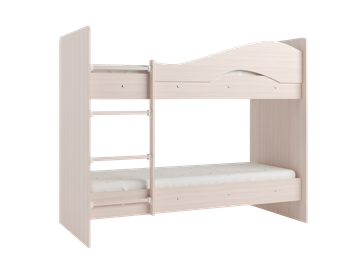 Детская 2-ярусная кровать Мая на щитах со шкафом и ящиками, цвет Млечный дуб в Махачкале - предосмотр 2