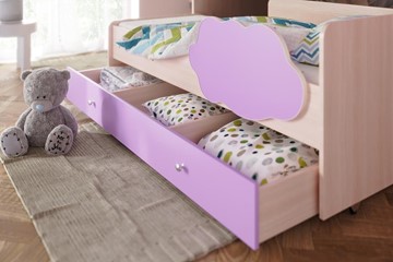 Двухэтажная детская кровать Соник 1.6 с ящиком, Ясень Шимо в Махачкале - предосмотр 1