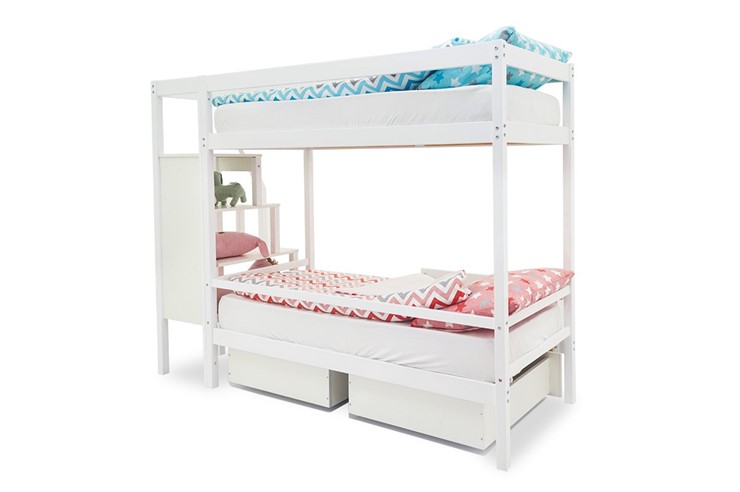Двухэтажная детская кровать Svogen белый в Махачкале - изображение 6
