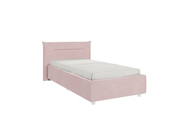 Кровать детская 0.9 Альба, нежно-розовый (велюр) в Махачкале - предосмотр