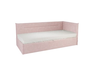 Кроватка 0.9 Альба (Тахта), нежно-розовый (велюр) в Махачкале