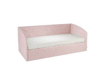Кровать детская 0.9 Бест (Софа), нежно-розовый (велюр) в Махачкале