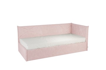Детская кровать 0.9 Бест (Тахта), нежно-розовый (велюр) в Махачкале
