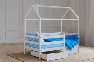 Детская кровать Домик с ящиками, цвет белый в Махачкале - предосмотр 2