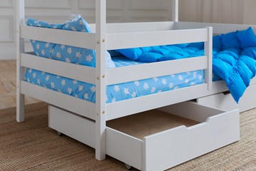 Детская кровать Домик с ящиками, цвет белый в Махачкале - предосмотр 3