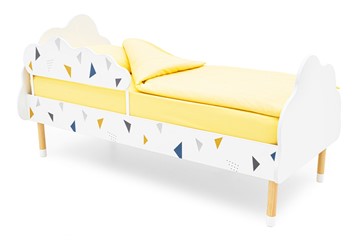 Кроватка Stumpa Облако "Треугольники желтый, синий" в Махачкале