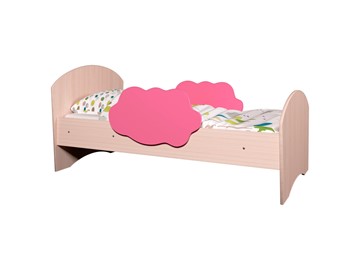Детская кровать Тучка, корпус Дуб млечный, фасад Розовый в Махачкале