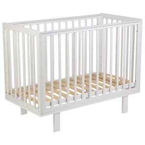 Кровать для новорожденных серия 3400 POLINI Kids Simple 340 Белый в Махачкале