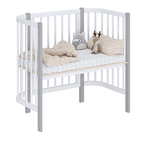 Детская кровать POLINI Kids Simple 105 Белый / Серый в Махачкале - предосмотр 1