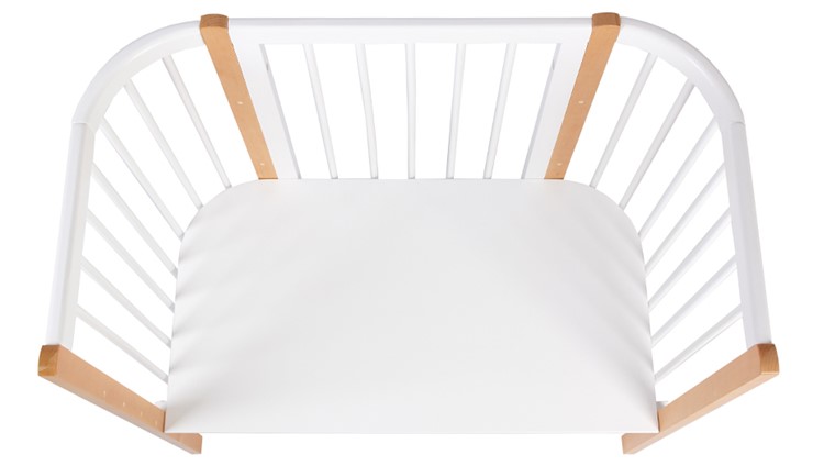 Кроватка-трансформер POLINI Kids Simple 120 Белый / Бук в Махачкале - изображение 4