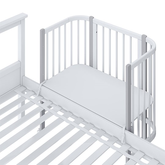 Детская кровать POLINI Kids Simple 120 Белый / Серый в Махачкале - изображение 4