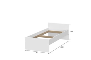 Выкатная кровать для детей Токио, белый текстурный (одинарная (0,9х2,0) + выкатная) в Махачкале - предосмотр 3