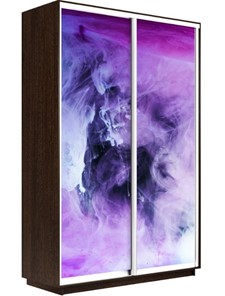 Шкаф 2-х дверный Экспресс 1600x450x2400, Фиолетовый дым/венге в Махачкале