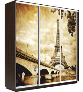 Шкаф 3-створчатый Экспресс 1800х600х2400, Париж/венге в Махачкале