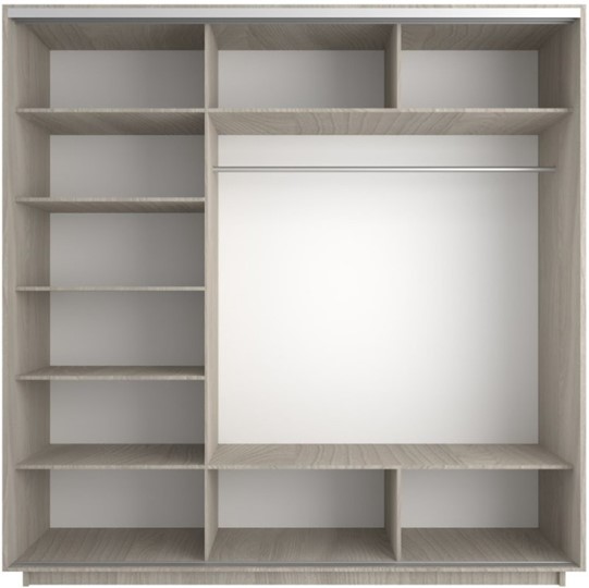 Шкаф 3-створчатый Экспресс (Комби) 2100х600х2200, шимо светлый в Махачкале - изображение 1