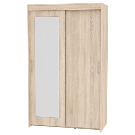 Шкаф 2-х дверный Топ (T-1-198х120х45 (5)-М; Вар.1), с зеркалом в Махачкале - изображение