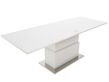 Складной стол-трансформер Slide GL, белый суперглянец в Махачкале - предосмотр 1