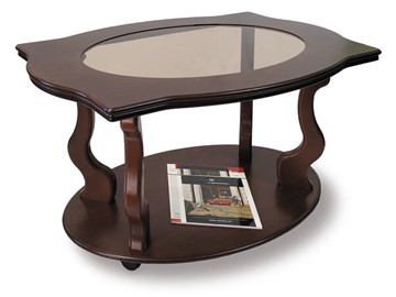 Журнальный стол Берже 3С (темно-коричневый) в Махачкале