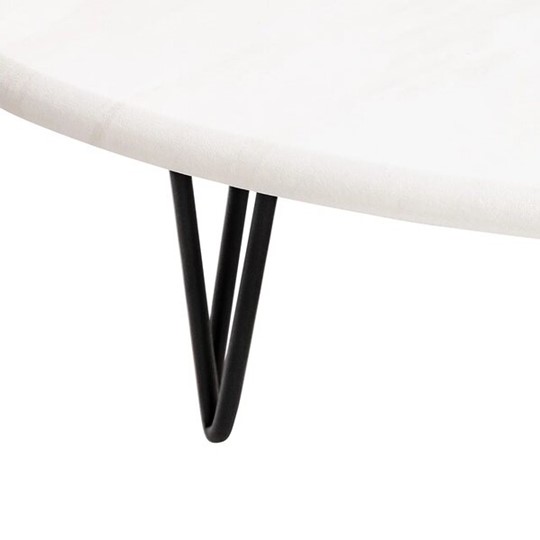 Журнальный стол Дадли (Черный/Белый бетон) в Махачкале - изображение 5