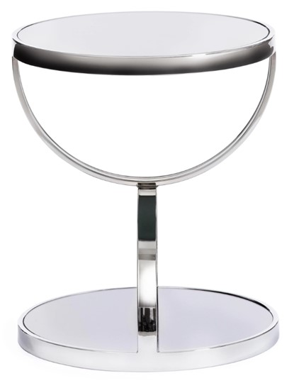 Столик GROTTO (mod. 9157) металл/дымчатое стекло, 42х42х50, хром в Махачкале - изображение 1