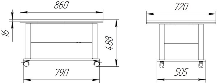 Стол трансформер Дебют-3, венге светлый/белый в Махачкале - изображение 1