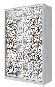 Шкаф "Листья" ХИТ 23-4-14-66-17 Дуб крафт белый в Махачкале
