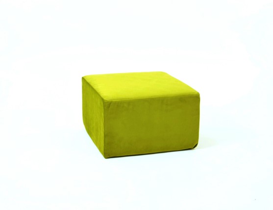 Пуф бескаркасный Тетрис 50х50, зеленый в Махачкале - изображение