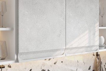 Угловой гарнитур Вельвет, бетон графит/бетон снежный в Махачкале - предосмотр 4