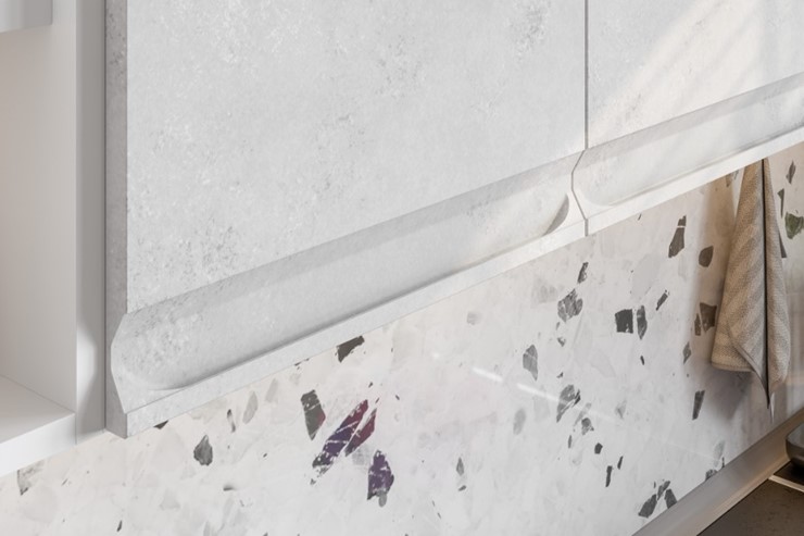 Угловой гарнитур Вельвет, бетон графит/бетон снежный в Махачкале - изображение 5