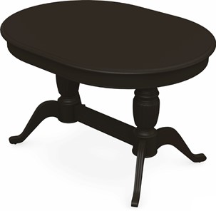 Обеденный раздвижной стол Леонардо-2 исп. Овал, тон 11 (Морилка/Эмаль) в Махачкале