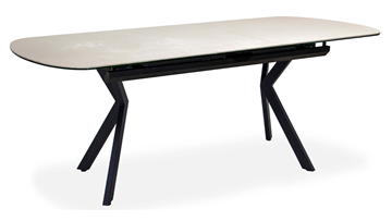 Кухонный раздвижной стол Шамони 3CX 180х95 (Oxide Avorio/Графит) в Махачкале - предосмотр 1