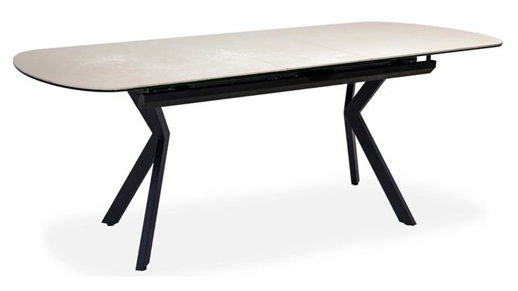 Кухонный раздвижной стол Шамони 3CX 180х95 (Oxide Avorio/Графит) в Махачкале - изображение 1