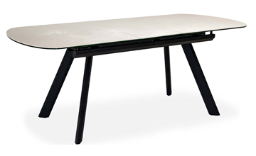 Кухонный стол раздвижной Шамони 2CQ 160х90 (Oxide Avorio/Графит) в Махачкале - предосмотр 1
