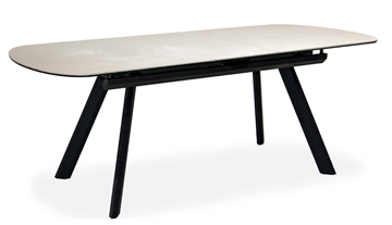 Кухонный стол раздвижной Шамони 3CQ 180х95 (Oxide Avorio/Графит) в Махачкале - предосмотр 1