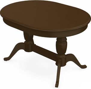 Раздвижной стол Леонардо-2 исп. Овал, тон 4 (Морилка/Эмаль) в Махачкале