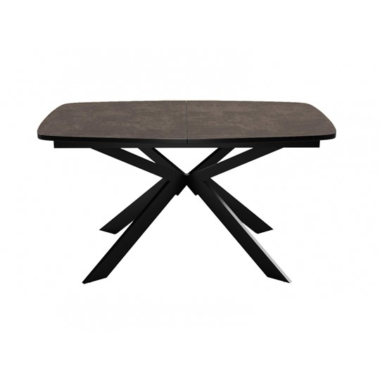 Кухонный стол раскладной Dikline B140 Хромикс бронза/опоры черные в Махачкале - изображение 2