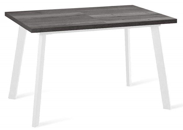 Кухонный стол раздвижной Dikline HB120 Сосна Пасадена/ножки белые в Махачкале - изображение