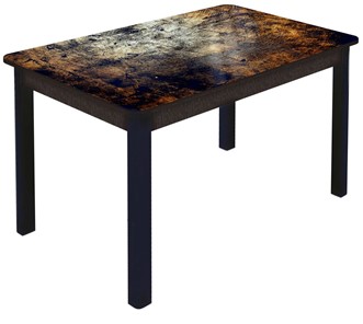Обеденный раздвижной стол Гамбург Мини, ноги метал. крашеные №23 (Exclusive h103/венге) в Махачкале