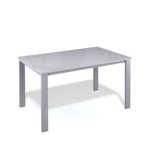Кухонный стол раскладной Kenner LL1200 серый/стекло серое глянец в Махачкале