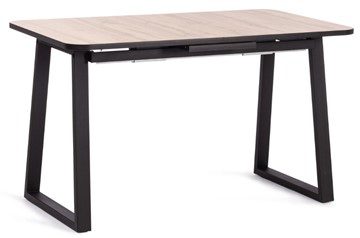 Кухонный стол раскладной MALTIDO ЛДСП/HPL/металл, 130/160x75x75 Дуб Вотан/чёрный арт.19745 в Махачкале