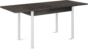 Кухонный стол раскладной Милан-2 EVO, ноги белые, серый камень в Махачкале - предосмотр 1