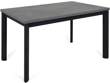 Кухонный стол раскладной Нагано-3L (ноги черные, серый камень) в Махачкале