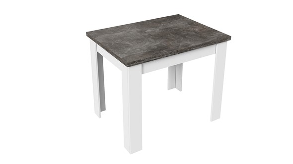 Кухонный стол раздвижной Промо тип 3 (Белый/Ателье темный) в Махачкале - изображение