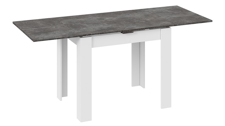 Кухонный стол раздвижной Промо тип 3 (Белый/Ателье темный) в Махачкале - изображение 1