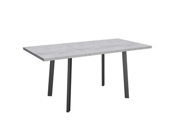 Обеденный раздвижной стол Робин, опоры прямые, цемент светлый в Махачкале - предосмотр 4