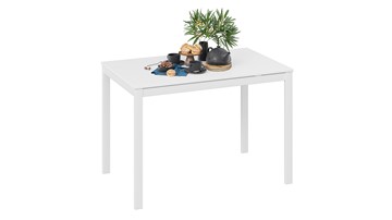 Обеденный раздвижной стол Слайд тип 2 (Белый матовый, Белый) в Махачкале - предосмотр